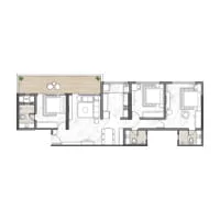 Mont Vert Arion Balewadi 3 BHK Floorplan